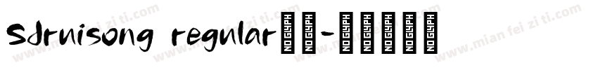 SJruisong regular字体字体转换
